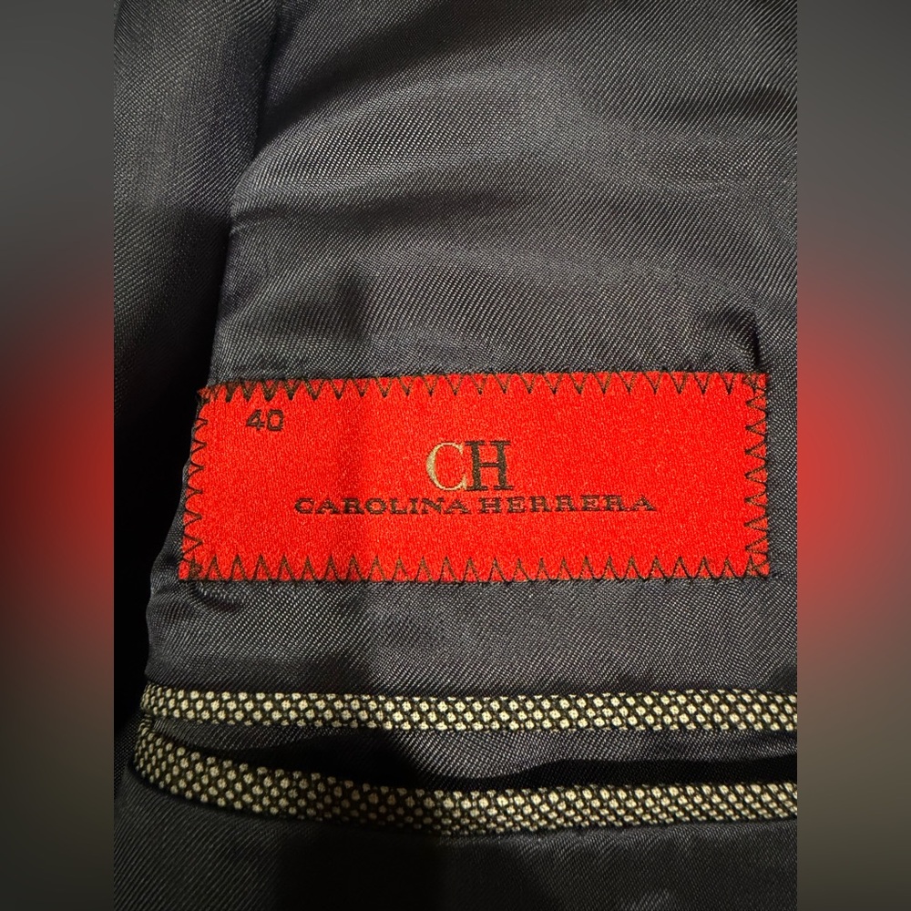 Carolina Herrera Men's Grey 100% Wool 2-Piece Suit Size 40 Made in Portugal - Picture 4 of 12
